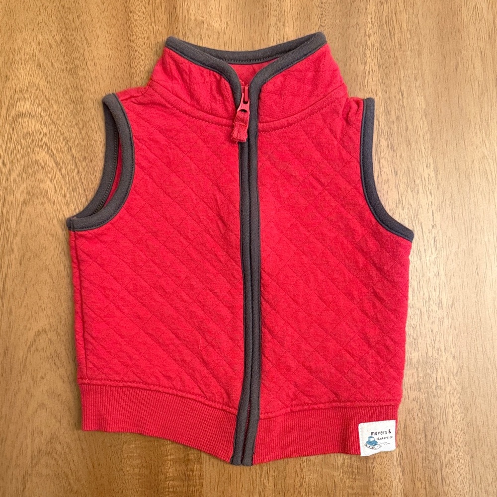NWOT Carter’s Red Quilted Vest